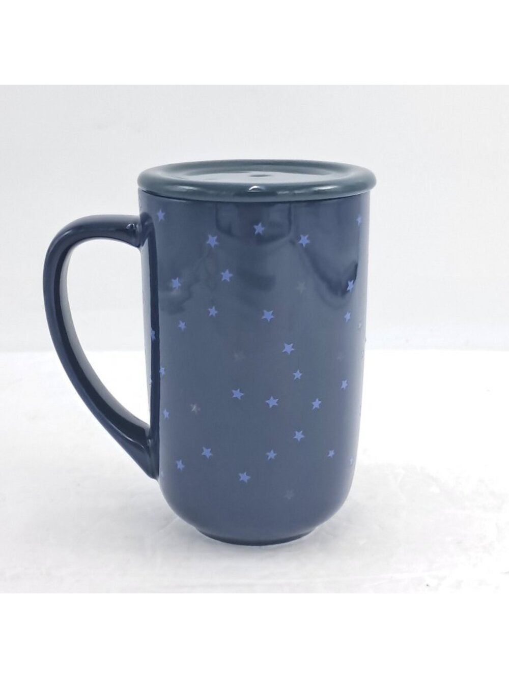 DAVIDs TEA Nordic Mug with Lid - Starry Night Celestial Pattern - 16oz Retired